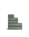 Terry Waffle 6pc Towel Bundle Spruce