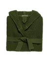 Onsen Waffle Bath Robe in Forest #color_forest