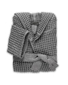 Onsen Waffle Bath Robe in Cinder Grey #color_cinder-grey